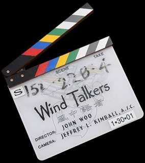 Lot 406 - Windtalkers - Production Used Clapperboard