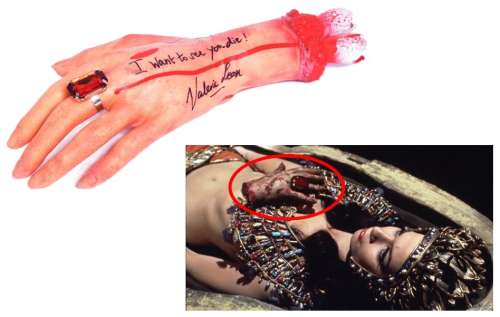Lot 1 - BLOOD FROM THE MUMMY‘S TOMB (1971) - SIGNED REPLICA SEVERED HAND
