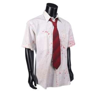 SHAUN OF THE DEAD (2004) - Lot #340 : Shaun‘s (Simon Pegg) Screen-matched Bloodied Shirt and Tie