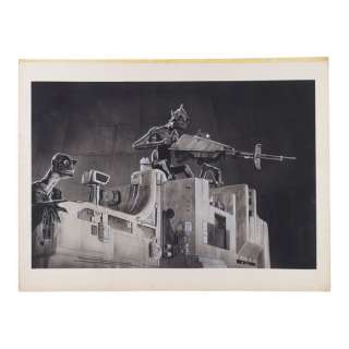 Primevals, the (1970S - 2023) | Hand-Drawn Lee MacLeod Alien Battle Station Concept Artwork | Propstore