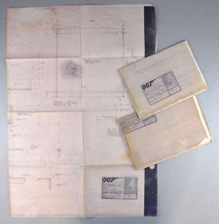 James Bond Tomorrow Never Dies - Three production used blueprints including Top of Banner set, Int.… | Ewbank’s