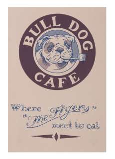 A Prop Bulldog CafÃ© Menu from The Rocketeer. | Van Eaton Galleries