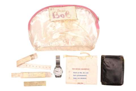 What About Bob? (1991) | Bob Wiley’s (Bill Murray) Accessories and Wallet with Sanitary Bag | Propstore