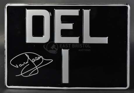 ONLY FOOLS & HORSES - DEL 1 - DAVID JASON SIGNED ROLLS ROYCE NUMBER PLATE | Auctioneum Ltd
