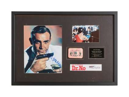 James Bond: Dr. No | Le Cercle Casino 10 Pound Poker Chip and Signed Sean Connery Photo | Julien’s