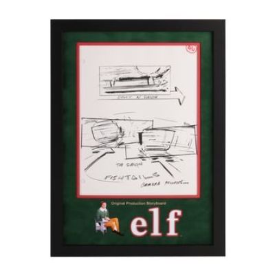 Elf | Production-Used Storyboard - The Sleigh Fishtails | Propstore (Buy Now)