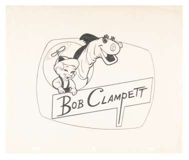 The Original Line Art for Bob Clampett’s Logo. | Van Eaton Galleries
