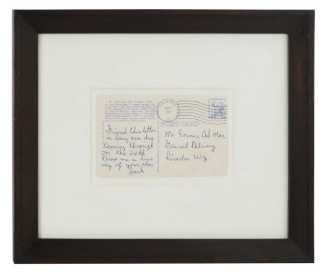 Brokeback Mountain | Lot #312 - Screen-Used "Long Over Due" and "You Bet" Postcards from Jack and Ennis | Julien’s
