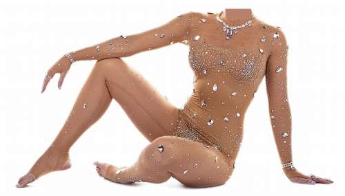 Lot 146 - "Brittany" "Britney Spears" nude jeweled body suit.