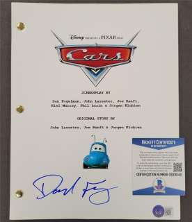Dave Foley Signed Cars Movie Script with Beckett COA | Mynt Auctions