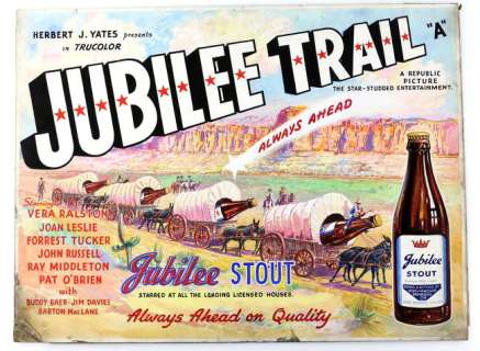 Jubilee Trail (1954) - Original hand painted poster artwork, starring Vera Ralston and Joan Leslie,… | Ewbank’s