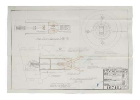 Lot 42 - Forbidden Planet | "Robby the Robot" Technical Drawing (D)