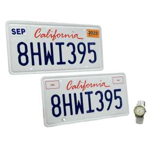 Lot 303 - Creed III Duke Wood Harris Screen Used License Plate & Watch - Lot #303 - Creed III Duke Wood Harris Screen Used License Plate & Watch: Authentic Auction Item | VIP Fan Auctions