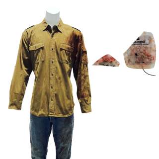 The Terminal List James Reece Chris Pratt Screen Worn Long Sleeve, Button-Front Shirt, Zip-Front Pants & Electrode Pad Ep 106 - Lot #111 - The Terminal List James Reece Chris Pratt Screen Worn Long Sleeve, Button-Front Shirt, Zip-Front… | VIP Fan Auctions