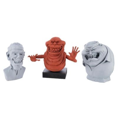 GHOSTBUSTERS II (1989) - Lot #683 : Slimer and Pair of Scoleri Brothers Maquettes