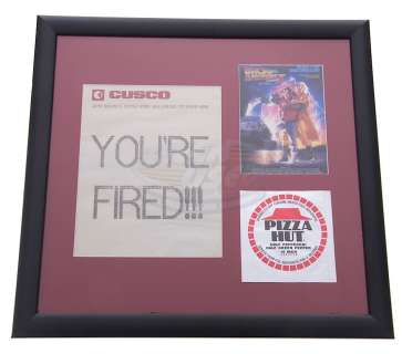 Back To The Future 2 - Prop Pizza Hut Wrapper & You’re Fired Fax - 17734 | ScreenUsed