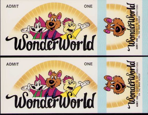 Beverly Hills Cop III prop pair of Wonderworld tickets | Piece of the Past