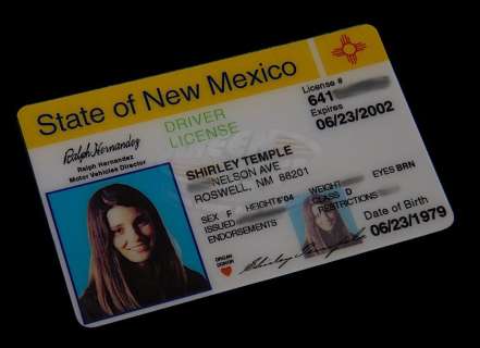 Lot 505 - Roswell (TV) - Liz‘s "Fake" Drivers License (Shiri Appleby)