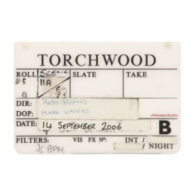 TORCHWOOD (2006-2011) - Lot #394 : Clapperboard Slate