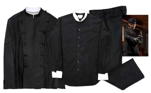 Jay Chou Costume From The 2011 Version of ‘‘The Green Hornet‘‘ -- Kato Ensemble Includes Tuxedo Jacket, Mask & Hat