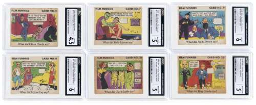 1935 GUM INC. FILM FUNNIES (WITH NAMES) CARD NEAR SET CGC GRADED. | Hake’s