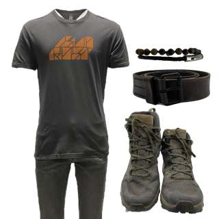 Civil War Joel Wagner Moura Screen Worn T-Shirt, Pants, Belt, Bracelet & Boots Ch 2 Sc 23-113 | VIP Fan Auctions