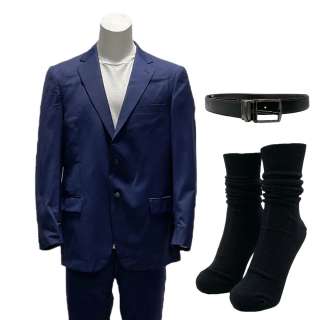 Civil War President Nick Offerman Screen Worn Button-Front Jacket, Shirt, Button-Front Pants, Belt & Socks Ch 2 Sc 113 | VIP Fan Auctions