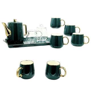 Snowpiercer Ruth Wardell (Played By Alison Wright) Screen Used Cream Container, Tray, 6 Tea Cups, Teapot, Sugar Container & Silverware Set Ss 2-4 | VIP Fan Auctions