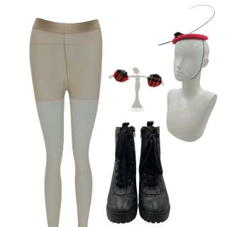 Everything Everywhere All at Once Joy Wang / Jobu Tupaki (Stenhanie Hsu) Screen Worn Hat, Earrings, Tights & Boots Ch 31 Sc 118 | VIP Fan Auctions