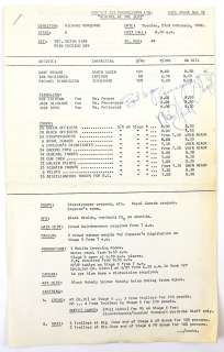 Star Wars Return of The Jedi (1983) - Revenge of The Jedi call Sheet from Tuesday 23rd February 1982 | Ewbank’s
