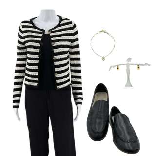 Materialists Sophie (Zoe Winters) Screen Worn Sweater, Cami, Pants, Bracelet, Earrings & Dress Shoes Ch 2,3 Sc 61-95 | VIP Fan Auctions