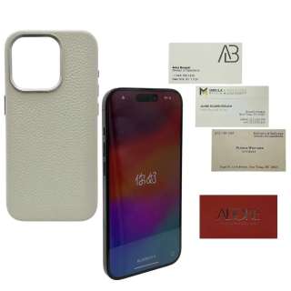Materialists Lucy (Dakota Johnson) Screen Used Iphone 15 Pro, Adore Business Card, 3 Assorted Business Cards & Phone Case | VIP Fan Auctions