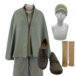 The Handmaid’s Tale Rita Blue Screen Worn Cape, Tabard, Dress, Apron, Head Scarf, Sleevelettes, Socks & Glogs Ss 3 | VIP Fan Auctions