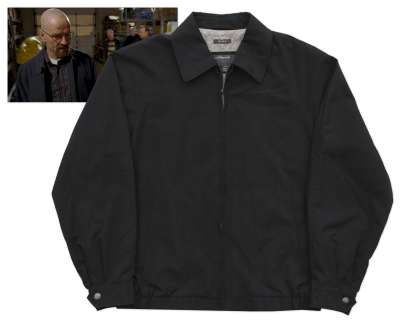 Bryan Cranston ’’Breaking Bad’’ Screen-Worn Windbreaker -- Cranston Wears This Black Windbreaker Multiple Times in the Series | Nate Sanders