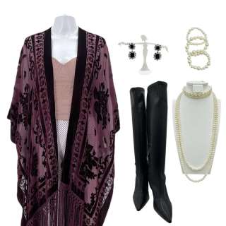 The Handmaid’s Tale Janine Lindo Screen Worn Stunt Double Robe, Corset, Tights, Set Of 3 Bracelet, Earrings, Necklace & Boots Ch 4 Sc 1 Ep 607 | VIP Fan Auctions