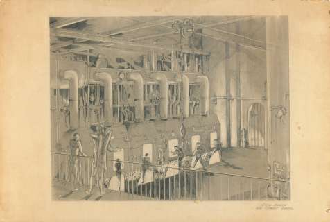 An original set design drawing from "Flash Gordon" | Bonhams