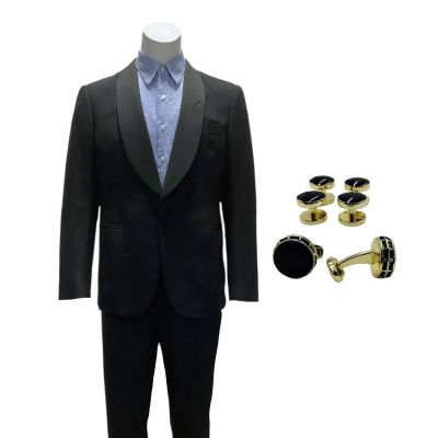 Blink Twice Rich Screen Worn Tuxedo, Shirt & Cufflinks & Buttons Ch 3,4 Sc 123,173 | VIP Fan Auctions