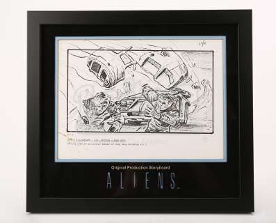 Aliens | Original Production Storyboard - Drop Ship Explodes | Propstore