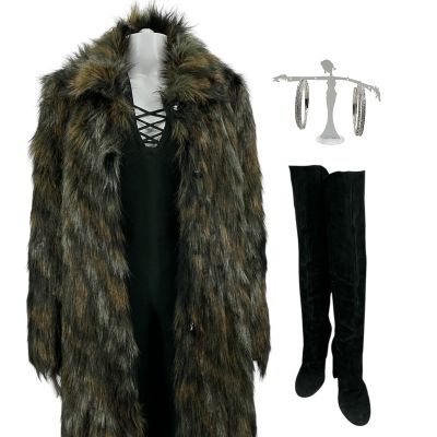 Lot 13: Fargo (2014-2024) Nikki Swango (Mary Elizabeth Winstead) Screen Worn Snap-Front Coat, Dress, Earrings & Boots Ep 301 | VIP Fan Auctions
