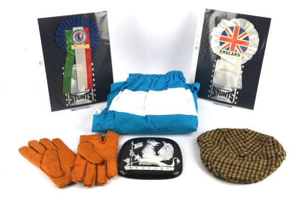 The Italian Job (1969) - film related stuntman collection - including metal Bedford bus badge,… | Ewbank’s