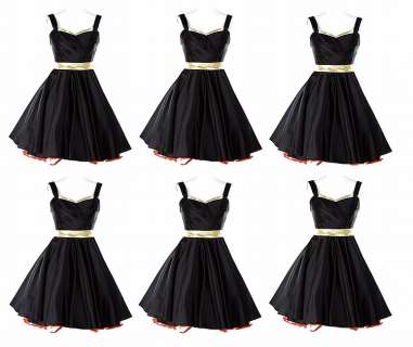 Lot 478 - (6) black satin Regionals performance dresses.