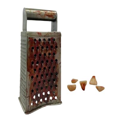 The Wrecking Crew Jonny Hale Screen Used Stunt Cheese Grater & Prop Teeth | VIP Fan Auctions
