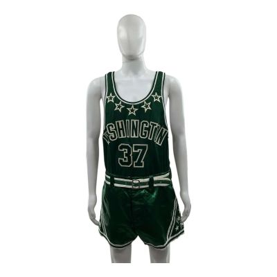 Lot 62: Marty Supreme Washington Generals Basketball Player Screen Worn Washington #37 (3) Piece Uniform Set | VIP Fan Auctions