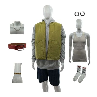 Lot 53: Is God Is Scotch Screen Worn Vest, Hoodie, Tank Top, Shorts, Socks, Belt, Necklace, Bracelet & Earrings Ch 1 Sc 74-75 | VIP Fan Auctions