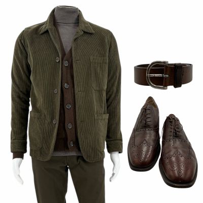 Lot 93: Poker Face Season 2 David (Eric Satterberg) Screen Worn Jacket, (2) Sweaters, Pants, Belt & Shoes Ch 1 Sc Multiple Ep 208 | VIP Fan Auctions