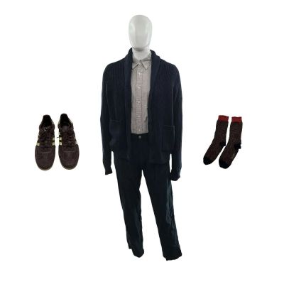 Tom Clancy’s Jack Ryan Ghost War Patrick Klinghoffer Screen Worn Cardigan, Shirt, Trousers, Trainers & Socks Ch 3 Sc 234-278e | VIP Fan Auctions