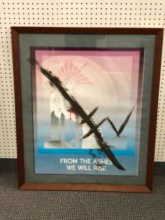 Framed from ashes we will rise tagged w/paint 31in x 37in framed print from the popular sci-fi tv se | Direct Liquidation