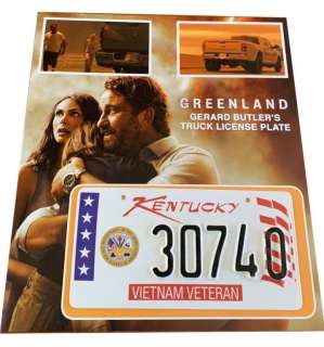 Greenland (2020) - John Garrity (Gerard Butler) Truck License Plate | Hanlin Auction Service