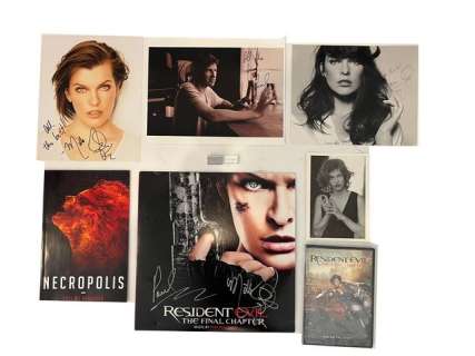 Lot of Resident Evil/Milla Jovovich/Paul Anderson Movie Memorabilia | Premiere Props
