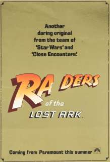 Three Raiders of the Lost Ark advertising artwork concepts | Bonhams